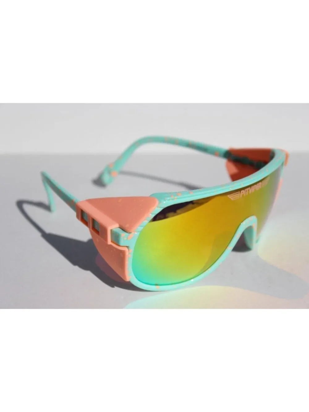 PIT VIPER The Peaches and Green Grand Prix Sunglasses Green/Orange NEW